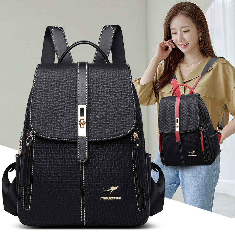 ファッションバックパック女性の高品質レザー Bagpack  - Travel Backpack Anti Theft のレビューと価格