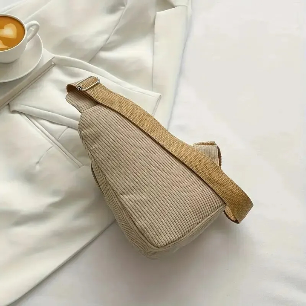 ヴィンテージコーデュロイクロスボディバッグレトロチェストスリ - Sling Backpack Shoulder のレビューと価格