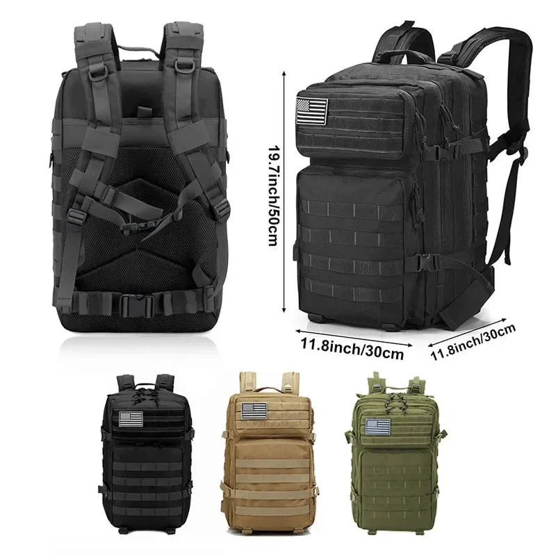 2Q-50L タクティカルバックパックメンズトラベル大容量リ - Rucksack Military Style のレビューと価格
