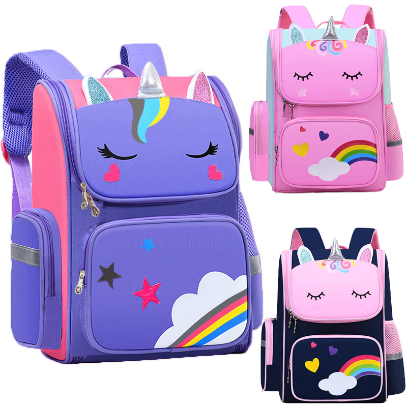 女の子用キッズバックパック ユニコーン 子供用ブックバッグ  - School Backpack Teen のレビューと価格