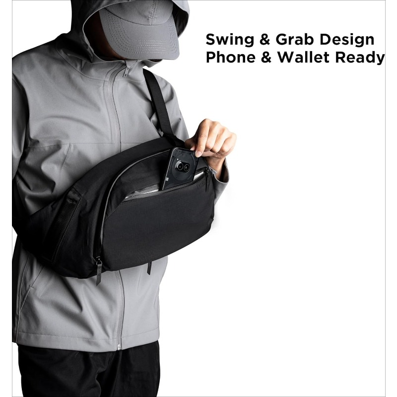 右肩用チェストバッグ 7.5L - クロスボディバッグ、スリ - Sling Backpack Shoulder のレビューと価格